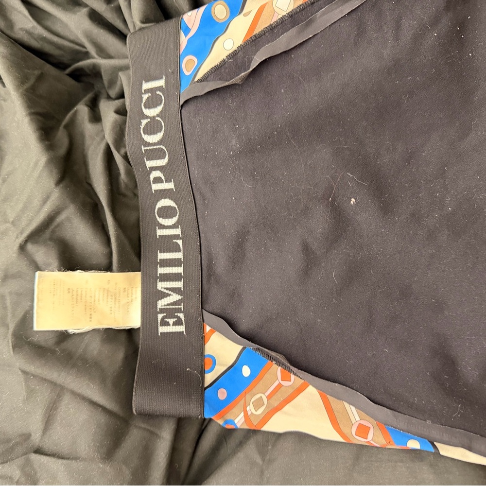Emilio Pucci Black and Multicolor leggings